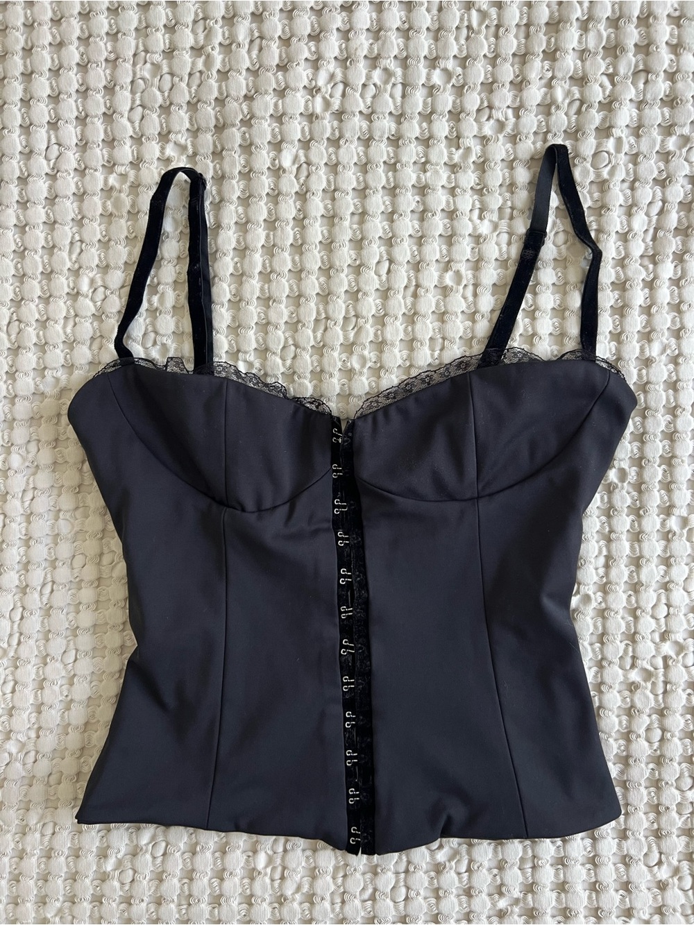 Bella Venice The Caroline Corset in Black - Size S